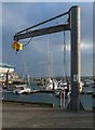 SX9163 : Davit, South Pier, Torquay by Derek Harper