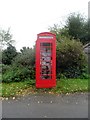 Telephone box used as a book exchange, Great Glemham