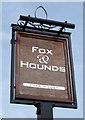 Sign for the Fox & Hounds public house