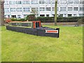 TQ2782 : Raised bed in the form of a narrowboat by Oliver Dixon