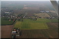 Cropmark in the spring corn at Fulstow: aerial 2016