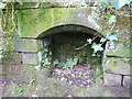 Dried-up spring next to the footpath to Kebroyd, Mill Bank