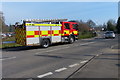 SK5812 : Fire engine on Hallfields Lane, Rothley by Mat Fascione