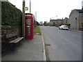 Telephone box on Denby Lane, Upper Denby