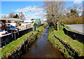 Upstream along the Afon Dafen, Llanelli