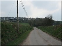 W5266 : Rural road in Clashanaffrin by Hywel Williams