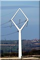 SK6760 : Modern electricity pylon  by Graham Hogg