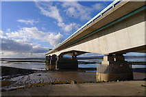 ST5385 : The Severn Bridge (M4) crossing Salmon Poll by Tim Heaton