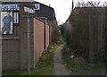 Path leading to the River Trent