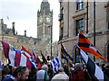 SJ8398 : Manchester Irish Festival Parade Entering Albert Square by David Dixon
