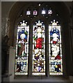 Memorial window in Langford Budville church