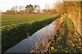 Drain and path to the Bedford Road