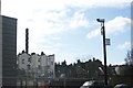 View of the rear of houses on Whitechapel Road from Durward Street