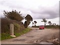 Track and footpath to Trewartha and Mithian