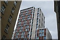 View of a new student residence block on Commercial Road from Adler Street