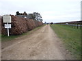 Track beside the A1304