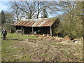 Old  log  store  at  Fangfoss  Grange