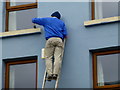 H4572 : Painter at work, Omagh by Kenneth  Allen