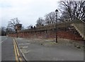 SJ4066 : Chester City Walls on the appropriately named City Wall Street by Eirian Evans