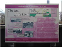 TQ9243 : "The History of Pluckley Station" Noticeboard by David Hillas