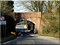 A former railway bridge crosses Bull Drove