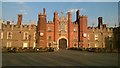 TQ1568 : Hampton Court Palace: west front in sunset light by Christopher Hilton