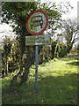 Roadsign on Pettaugh Lane Byway