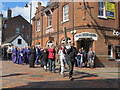 SP9211 : Good Friday in Tring (3) Carrying the Cross by Chris Reynolds