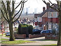 Looking across corner of Tessall Lane