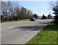 Yspitty Roundabout sign south of Bynea