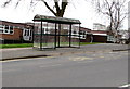 Bus stop and shelter above Bettws Health Centre, Newport