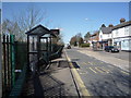 Bus stop and shelter on High Street, Flitwick