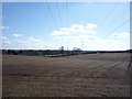 Farmland and power lines near Priestley Farm