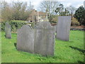 Slate headstones, Foston churchyard