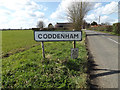 Coddenham Village Name sign