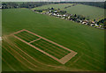 Farmland near Great Hallingbury from the air