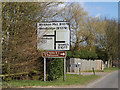 TM1853 : Roadsigns on the B1078 Ashbocking Road by Geographer