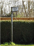 TM1654 : Roadsign on the B1078 Lower Road by Geographer