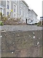 SX9392 : Benchmark, corner of Lyndhurst and Victoria Park Roads, Exeter  by David Smith