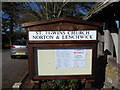 St Egwin, Norton and Lenchwick: notice board