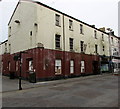 Decaying derelict building, Wyndham Street, Bridgend