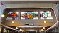 Uxbridge tube station - stained glass windows