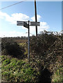 TM1555 : Roadsign on Cooper Road by Geographer