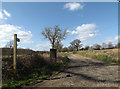 Footpath to Stone Street & entrance to Church Farm