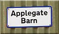 TF8509 : Applegate Barn (sign) by Evelyn Simak