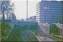 TQ3276 : Westward from Denmark Hill station, 1971 by Ben Brooksbank