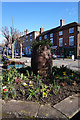 Floral display on High Street, Broseley