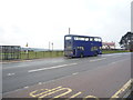 Bus on the A691, Newlands