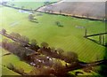 Davenport Lane, Mobberley, from the air