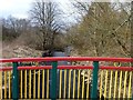 Colourful footbridge